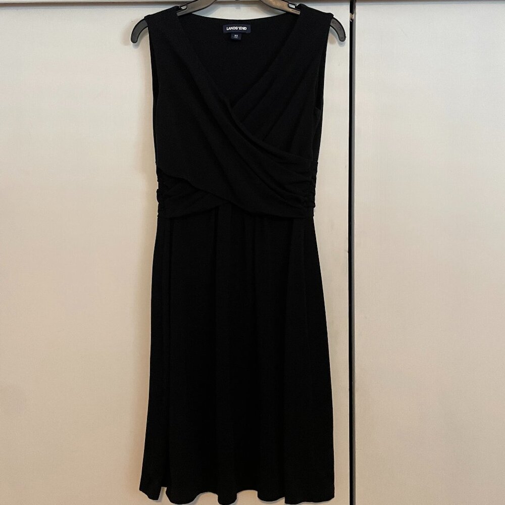 Lands End wrap-front dress XS